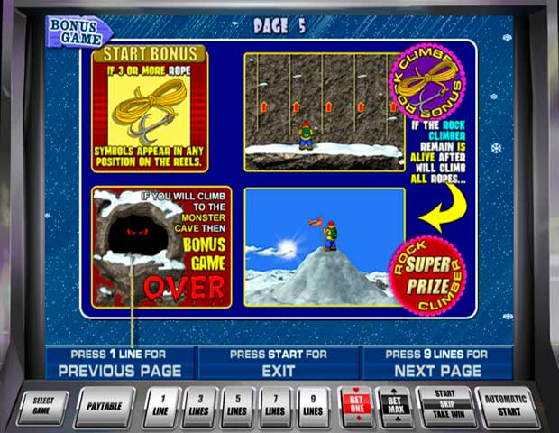 Игровой автомат Скалолаз на рубли Играть в игровой автомат Rock Climber на деньги